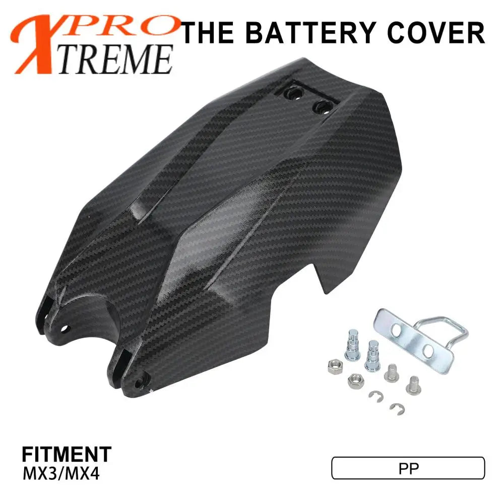 Motorcycles Accessories Battery Cover Guard Plastic Side Clamp Mount For Talaria Sting MX4 MX3 Electric Vehicle Dirt Pit Bike RISE DEFENSE SYSTEMS.AI PRODUCTS