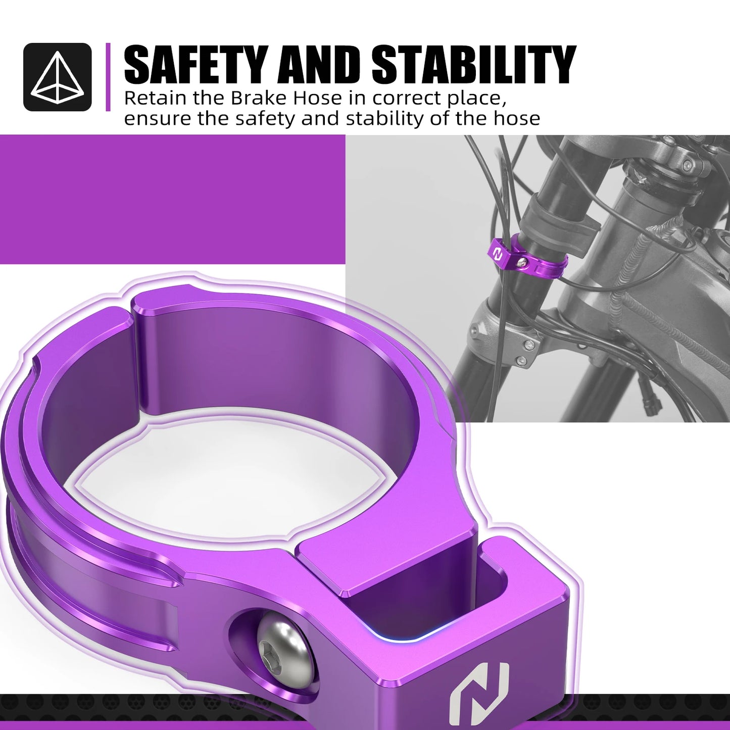 For Surron light bee X S L1E 2024 Electric Bike Parts Segway X160 X260 Sur-ron Accessories Front Fork Hose Brake Line Holder RISE DEFENSE SYSTEMS.AI PRODUCTS
