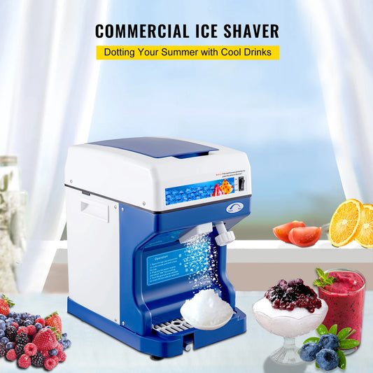 VEVOR 120/200 KG/H Electric Ice Shaver Branch Crusher Chopper Smoothie Blender Granizing Machine Shredder Snow Cone Cubes Maker RISE DEFENSE SYSTEMS.AI PRODUCTS