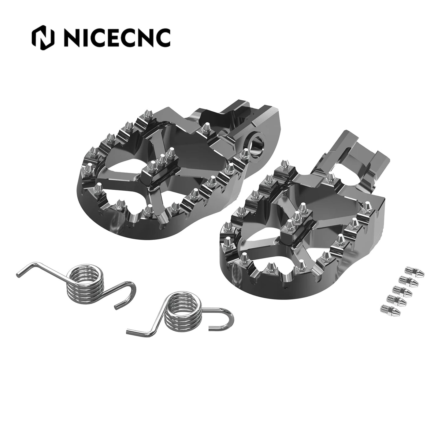 57mm Foot Pegs FootRest Footpegs Rests For KTM EXC 300 EXC-F 350 XCW 500 2017-2023 SX 125 250 SX-F 450 XC 400 500 XC-F 2017-2022 RISE DEFENSE SYSTEMS.AI PRODUCTS