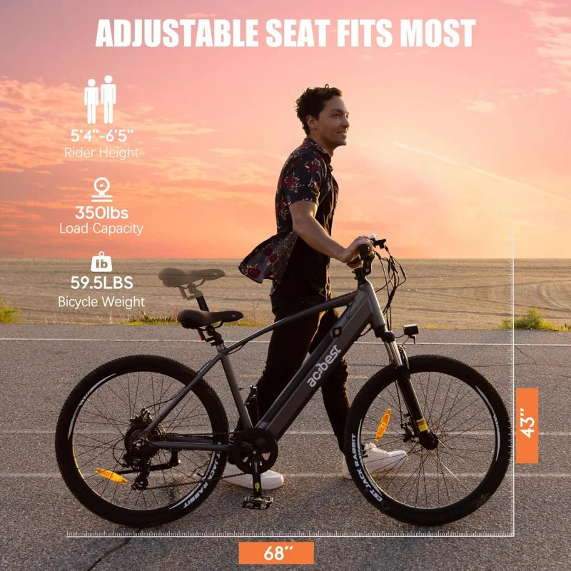 Core Electric Bike for Adults -468Wh Removable Built in Battery, Peak 750W Brushless Motor Mountain Ebike, 26X2.1 Tire Step Over RISE DEFENSE SYSTEMS.AI PRODUCTS