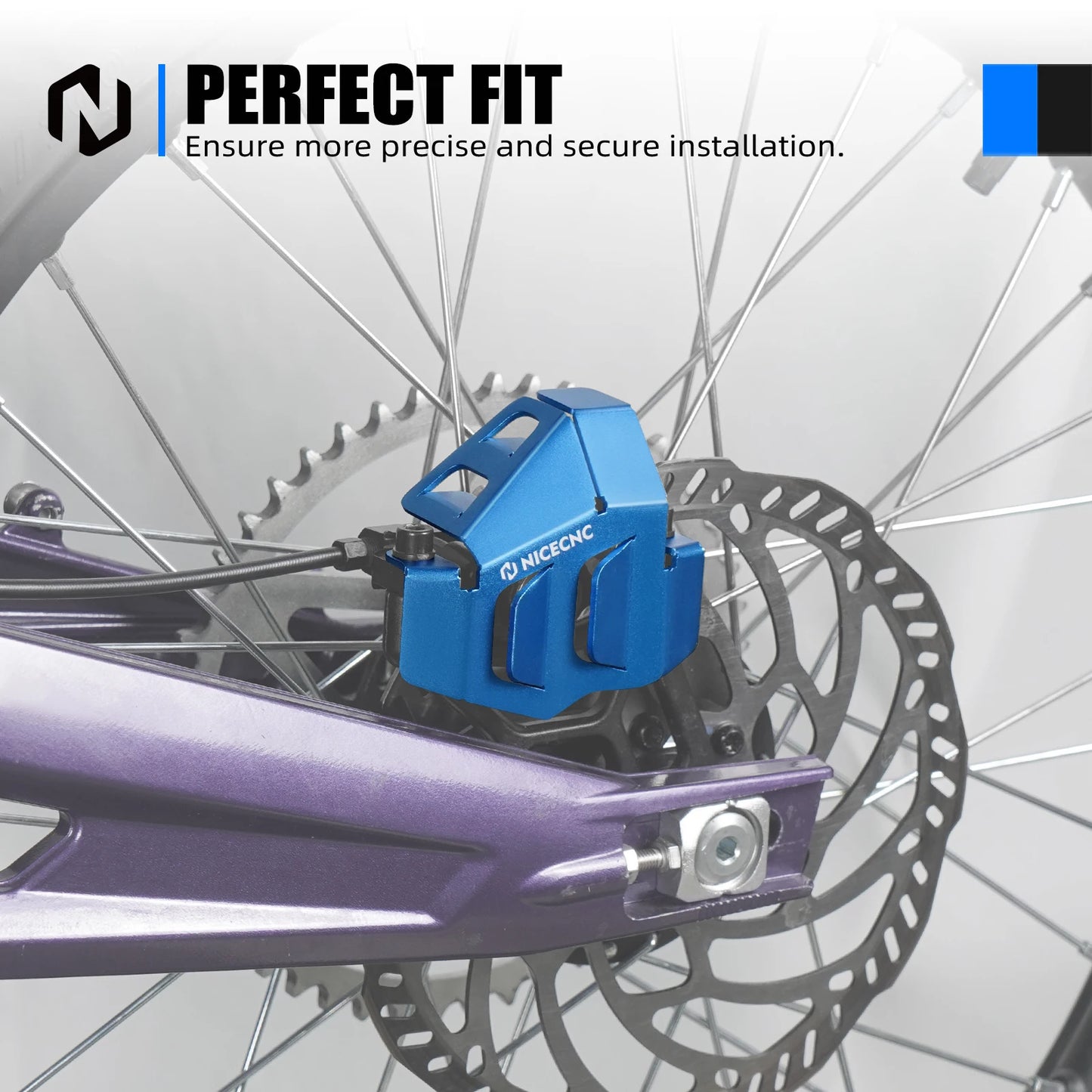For Sur-Ron Surron Light Bee X S L1E Segway X160 X260 Rear Brake Disc Guard & Rear Brake Caliper Guard Protector Electric Bike RISE DEFENSE SYSTEMS.AI PRODUCTS