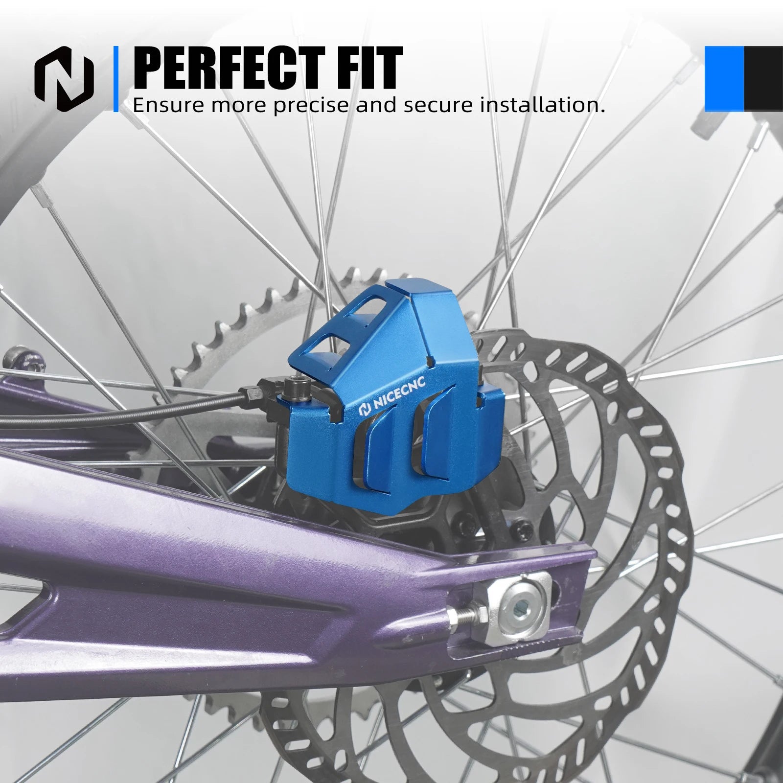 For Sur-Ron Surron Light Bee X S L1E Segway X160 X260 Rear Brake Disc Guard & Rear Brake Caliper Guard Protector Electric Bike RISE DEFENSE SYSTEMS.AI PRODUCTS