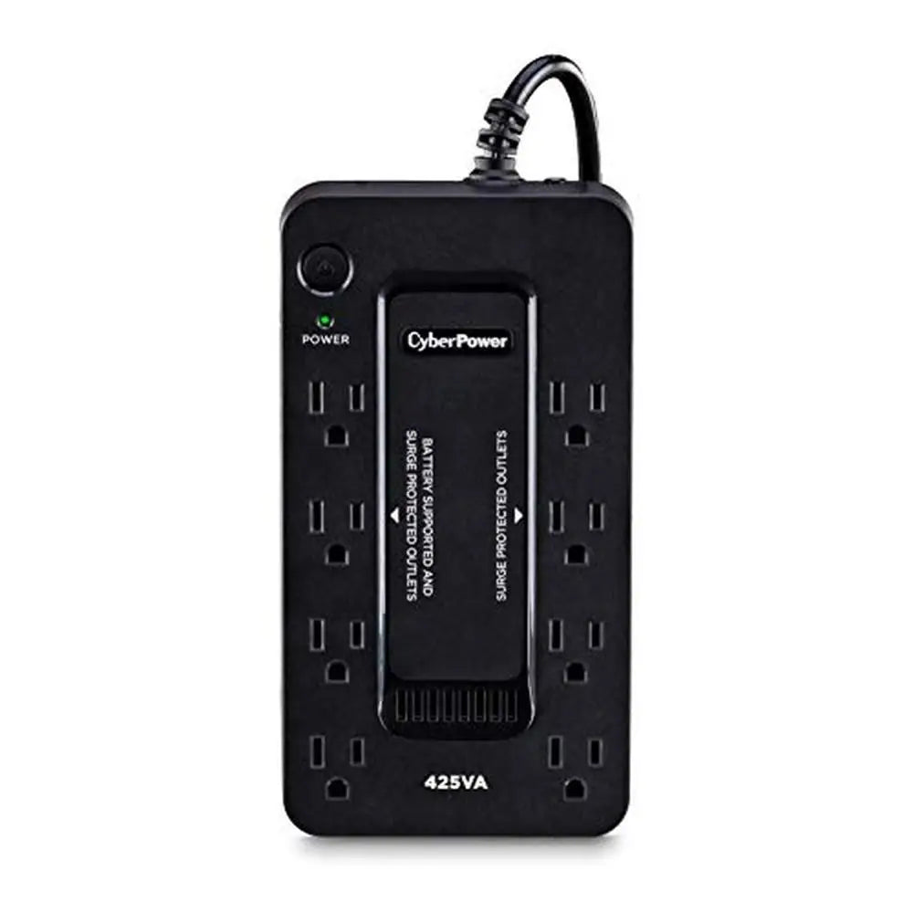 Standby Battery Backup UPS System 425VA/260W 8 Outlets Compact Design  UPS RISE DEFENSE SYSTEMS.AI PRODUCTS
