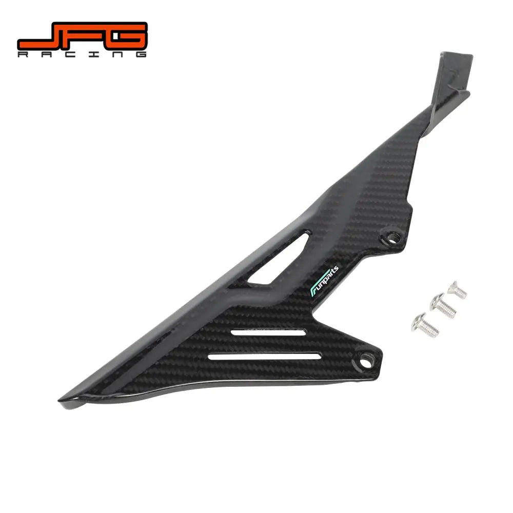 Motorcycle Funparts Chain Guard Cover Carbon Fiber Chain Protection For Surron Sur-Ron Lightbee Light Bee X S Dirt Pit Bike RISE DEFENSE SYSTEMS.AI PRODUCTS
