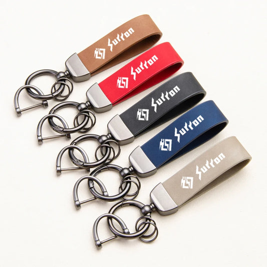 Fantastic Skin feel leather metal keychain For SURRON 48T 52T 54T 58T 64T Motorcycle accessories
