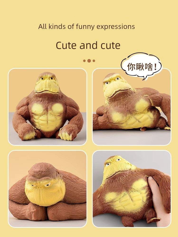 Internet Celebrity Funny Fun Pressing Vent Toy Gorilla RISE DEFENSE SYSTEMS.AI PRODUCTS