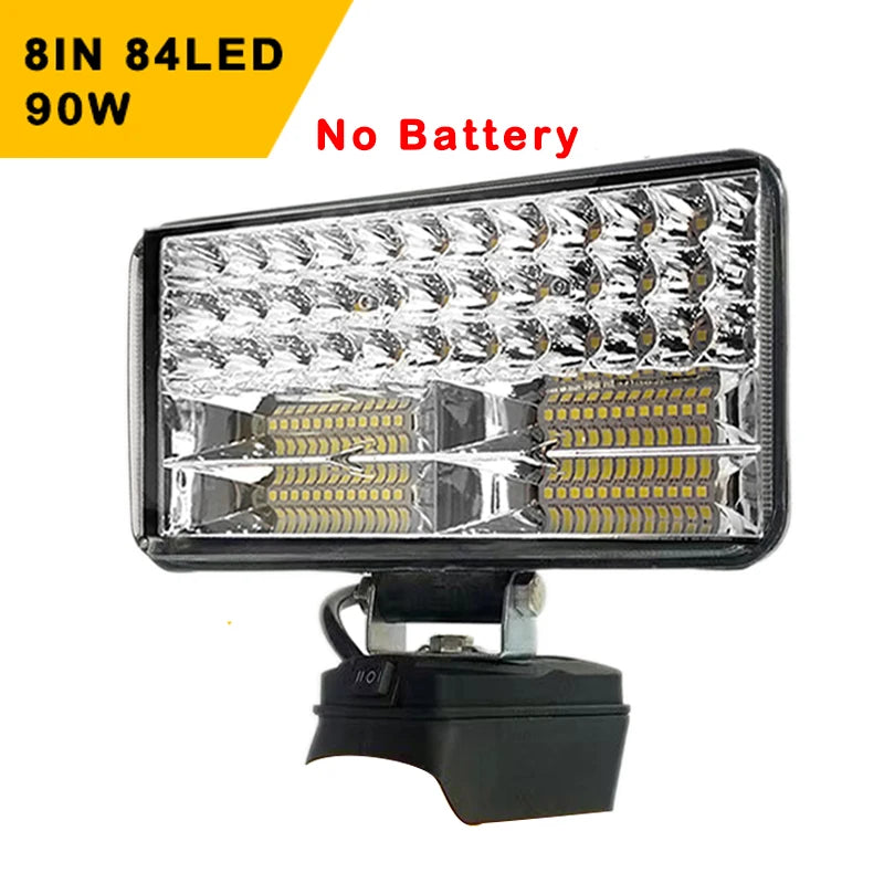 Led Light 3/4/5/8Inch Portable Spotlights Cordless Outdoor Work Fishing Handheld Emergency Tool Light Fit Dewalt 18V Battery RISE DEFENSE SYSTEMS.AI PRODUCTS