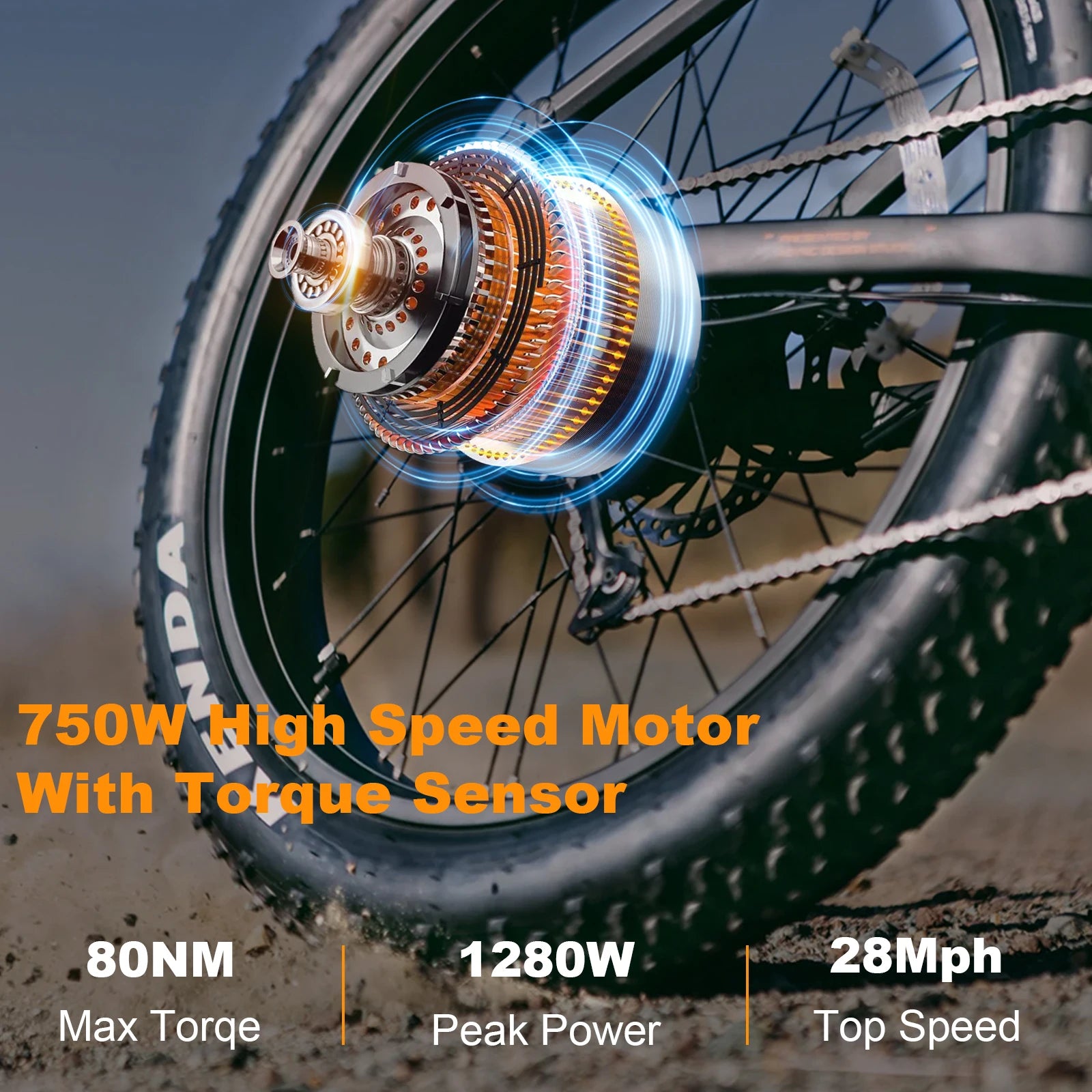 HEZZO Electric Mountain Bike for Adults 28MPH 26'' Fat Tires Ebike 52V 20Ah 750W E City Bike 75 Miles Long Range Electric Bike RISE DEFENSE SYSTEMS.AI PRODUCTS