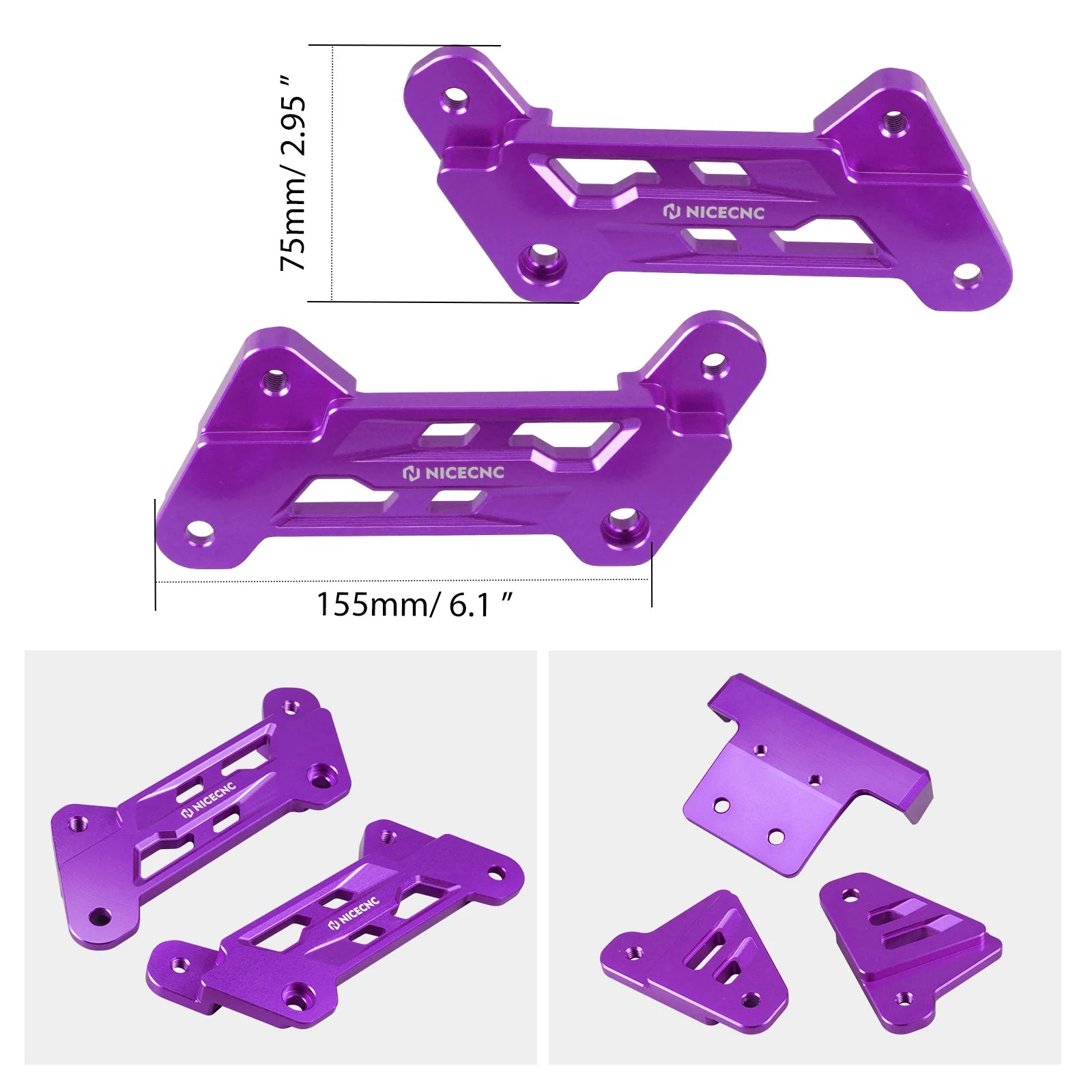 For Surron Light Bee X S L1E NICECNC Electric Dirt Bike 50MM Seat Riser Surron Light Bee X Aluminum Heighten Raise Bracket Kit RISE DEFENSE SYSTEMS.AI PRODUCTS