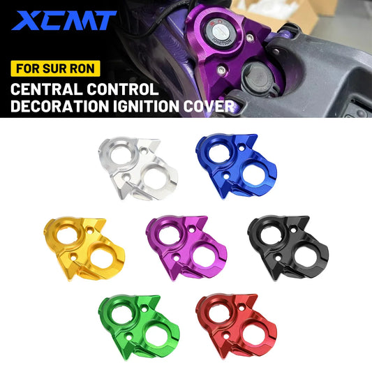 Surron Parts Motorcycle Central Control Decoration Ignition Cover CNC Aluminum Motocross For SUR-RON Light Bee Electric Bike RISE DEFENSE SYSTEMS.AI PRODUCTS