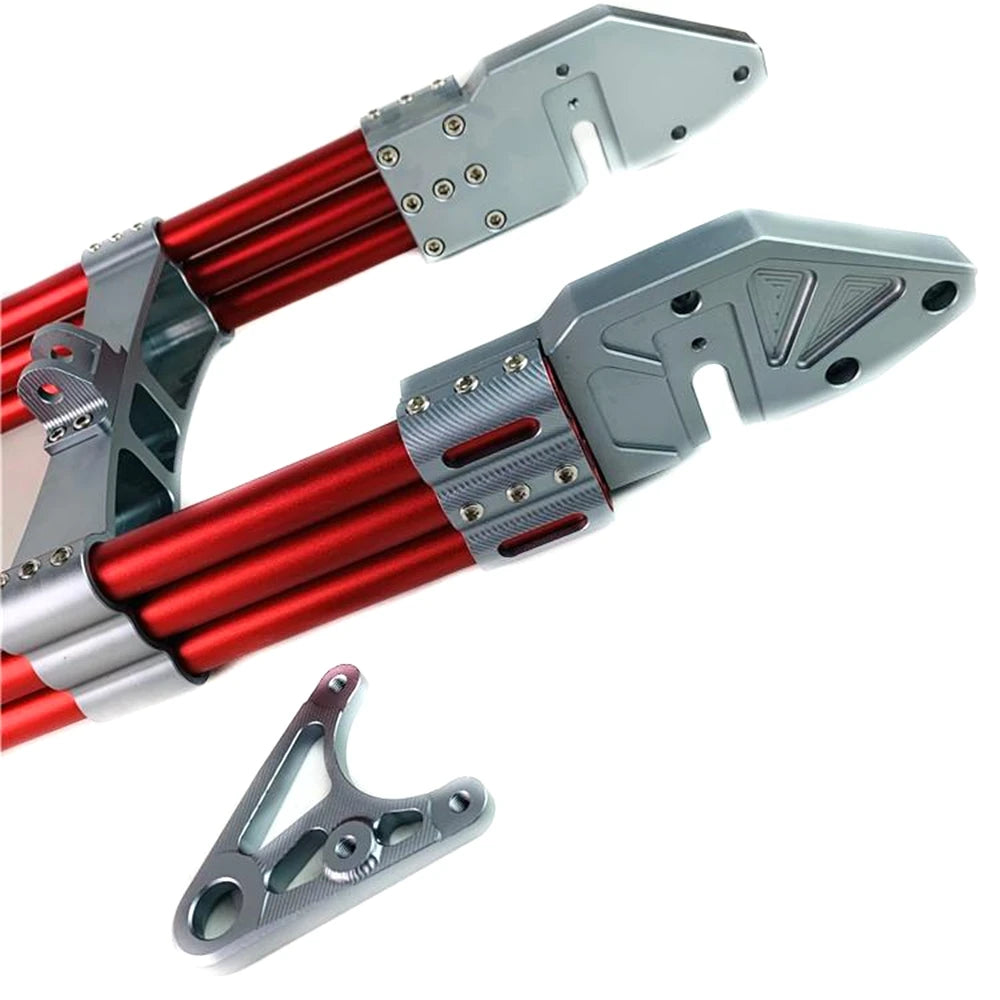 Electric Motorcycle Swing Arm New 3D CNC Adjustable 3-tube Water Pipe Rear Flat Fork Universal For M3 M5 M6 Little Monkey Modify RISE DEFENSE SYSTEMS.AI PRODUCTS