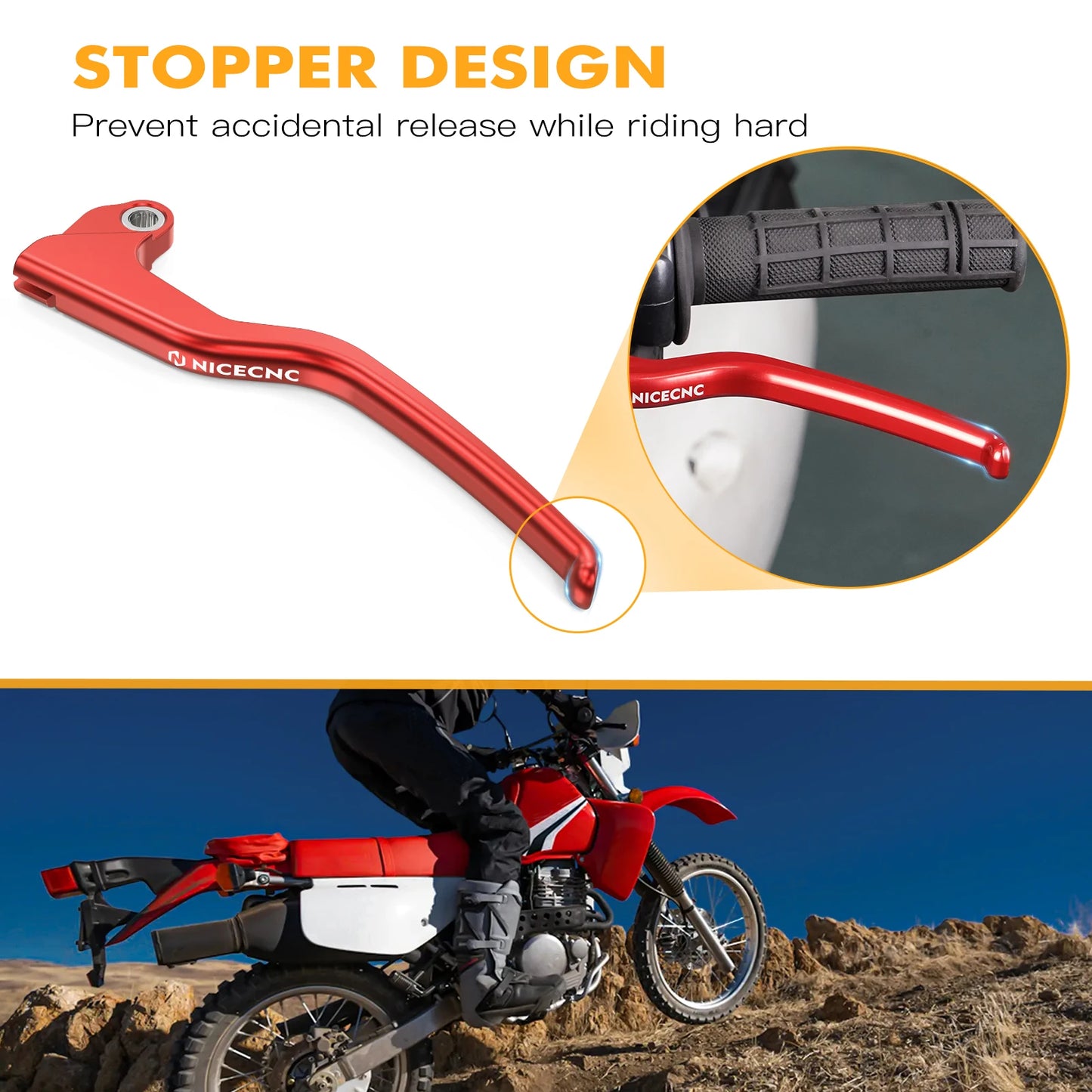 NICECNC Motorcycle Labor-saving clutch Lever For Honda XR650L 1993-2024 Motocross Enhancement Accessories Reduction In Actuation RISE DEFENSE SYSTEMS.AI PRODUCTS