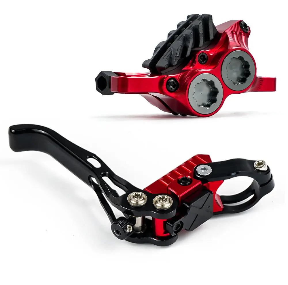 IIIPRO Vertical Cylinder MTB Brake 4 Piston Hydraulic Disc Brake Bicycle for Full Internal Cable Layout AM DH Mountain Bike NEW RISE DEFENSE SYSTEMS.AI PRODUCTS