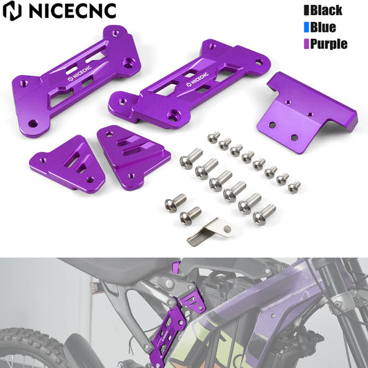 For Surron Light Bee X S L1E NICECNC Electric Dirt Bike 50MM Seat Riser Surron Light Bee X Aluminum Heighten Raise Bracket Kit RISE DEFENSE SYSTEMS.AI PRODUCTS