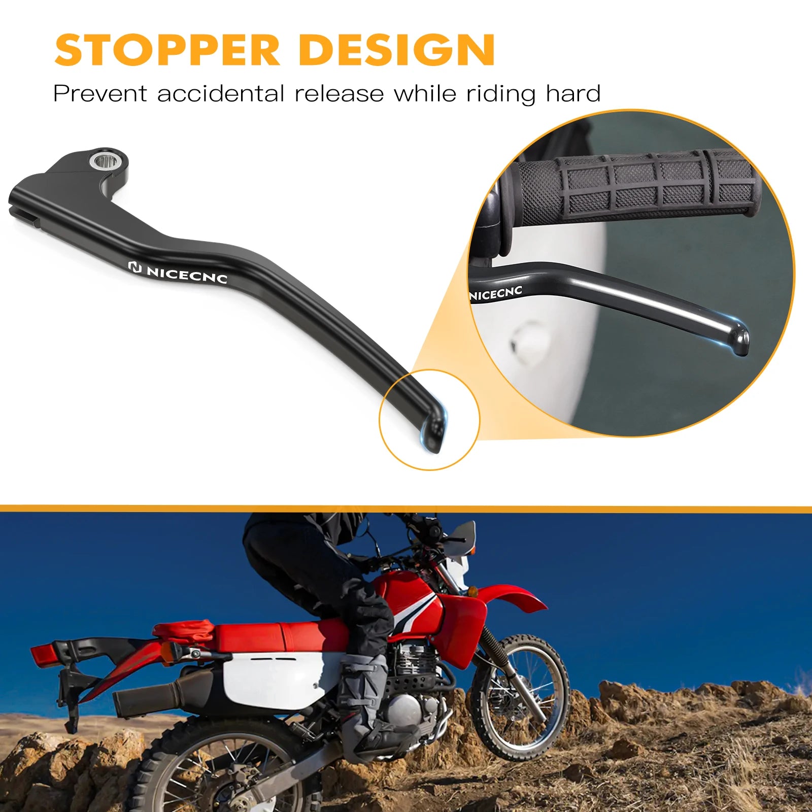 NICECNC Motorcycle Labor-saving clutch Lever For Honda XR650L 1993-2024 Motocross Enhancement Accessories Reduction In Actuation RISE DEFENSE SYSTEMS.AI PRODUCTS