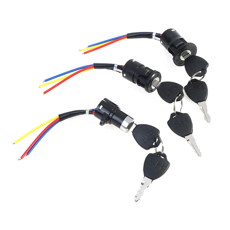 1Pc E-Bike Key Power Lock  Universal Ignition Switch Key Power Lock For Electric Bicycle Electric Scooter RISE DEFENSE SYSTEMS.AI PRODUCTS