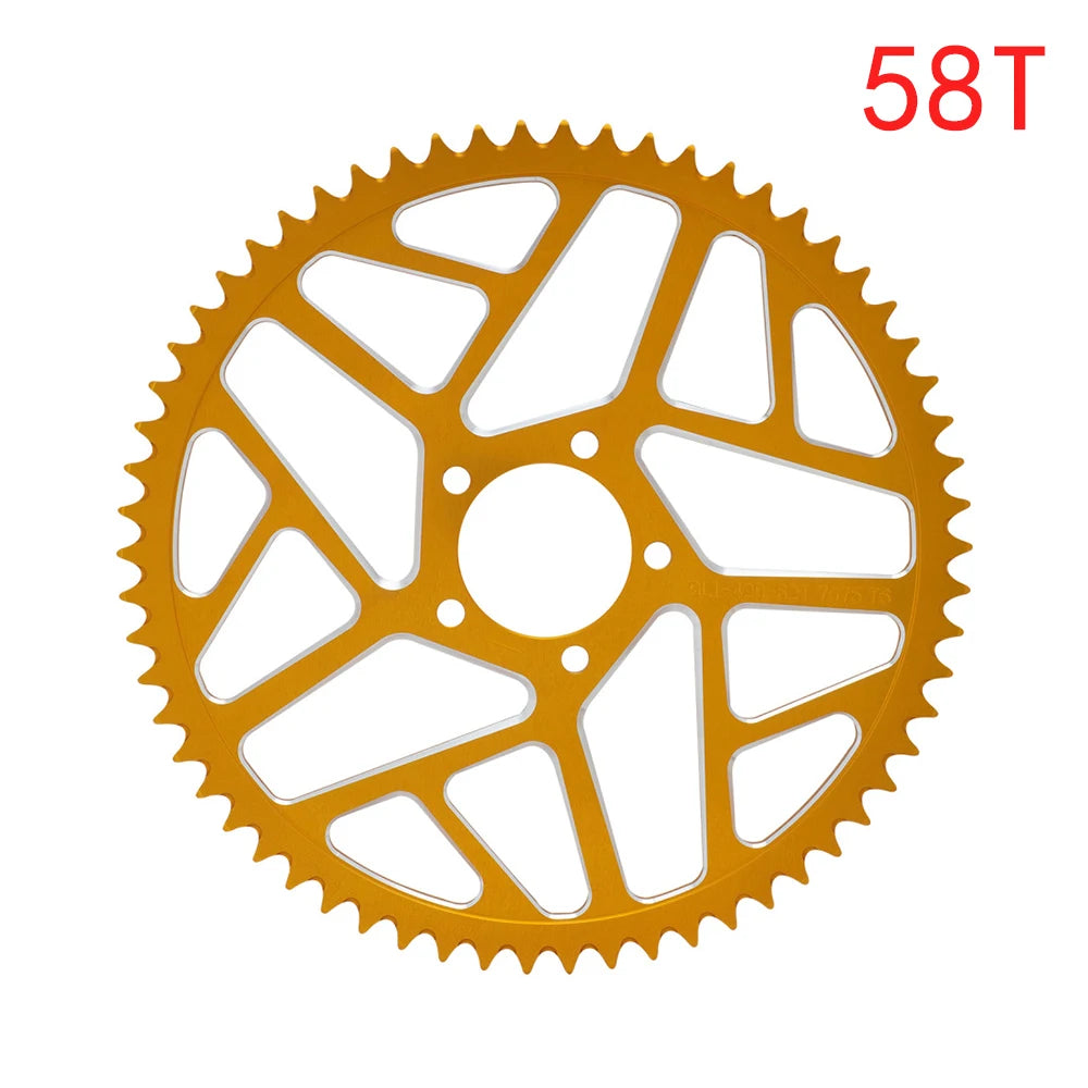 Motorcycle 48T 54T 60T 7075 Aviation Aluminum Alloy Rear Chain Sprocket For Surron Sur-Ron Sur Ron Lightbee X S Segway X160 X260 RISE DEFENSE SYSTEMS.AI PRODUCTS