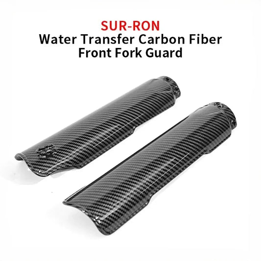 For SURRON Light Bee X Water Transfer Carbon Fiber Front Fork Guard Sur Ron Dirt Bike Off-road Motorcycle Accessories SUR-RON RISE DEFENSE SYSTEMS.AI PRODUCTS