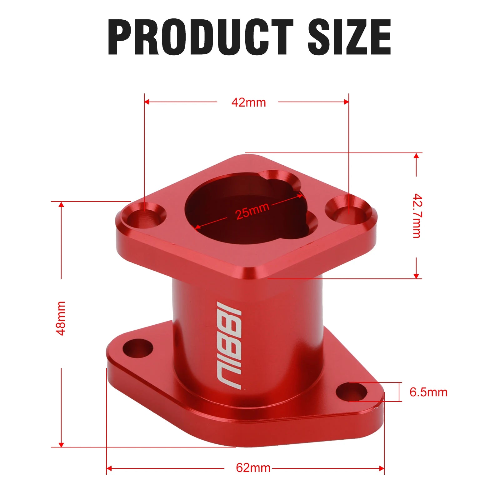 NIBBI Predator212 Intake Manifold Pipe Inlet Honda Motorcycle Racing VM22/VM26 Carburetor Predator196cc 212cc 224cc Engine Part RISE DEFENSE SYSTEMS.AI PRODUCTS