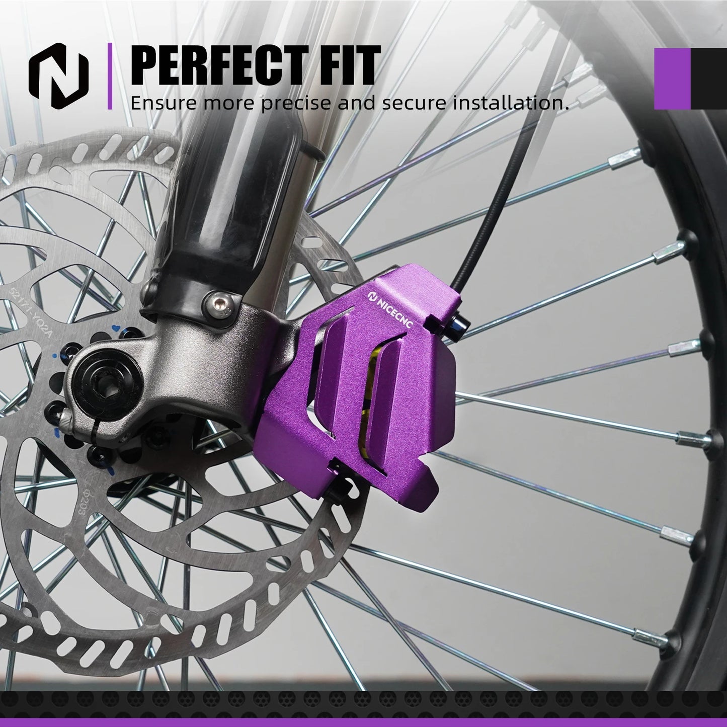 NICECNC For Surron Light Bee X S L1E Segway X160 X260 Surron Electric Dirt Bike Front Rear Brake Caliper Guard Cover Protector RISE DEFENSE SYSTEMS.AI PRODUCTS