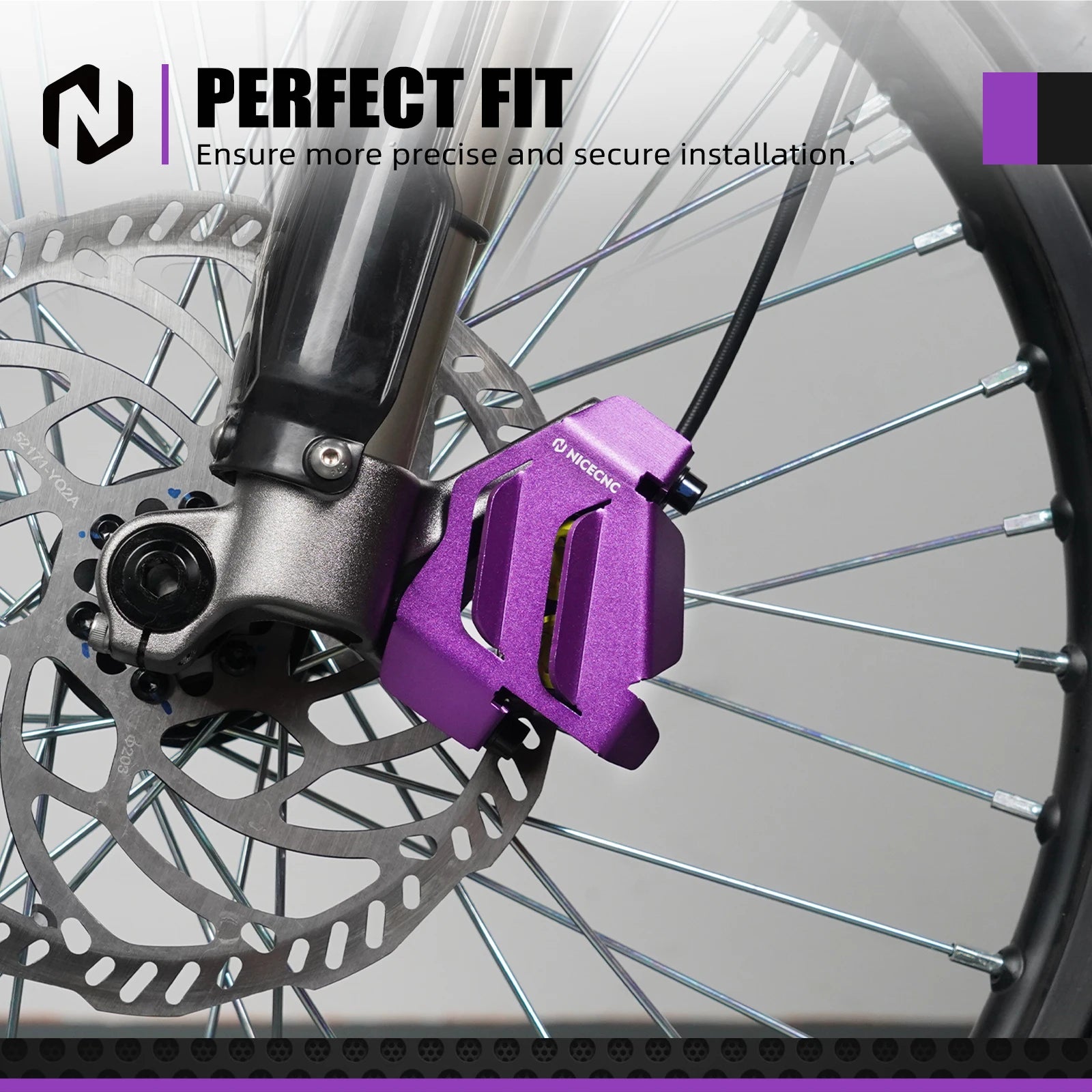 NICECNC For Surron Light Bee X S L1E Segway X160 X260 Surron Electric Dirt Bike Front Rear Brake Caliper Guard Cover Protector RISE DEFENSE SYSTEMS.AI PRODUCTS