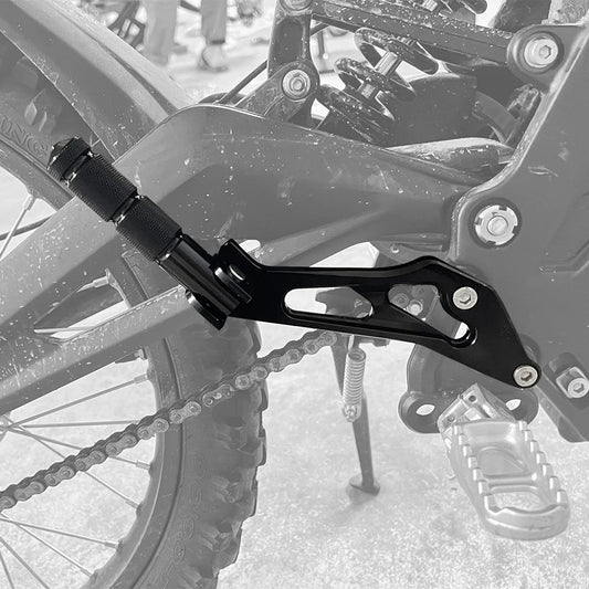 Motorcycle Rear Passenger Foot Peg Rests Pedal Peg Bracket For SURRON Sur-Ron Light Bee X Off-Road Electric Segway X160 X260 RISE DEFENSE SYSTEMS.AI PRODUCTS