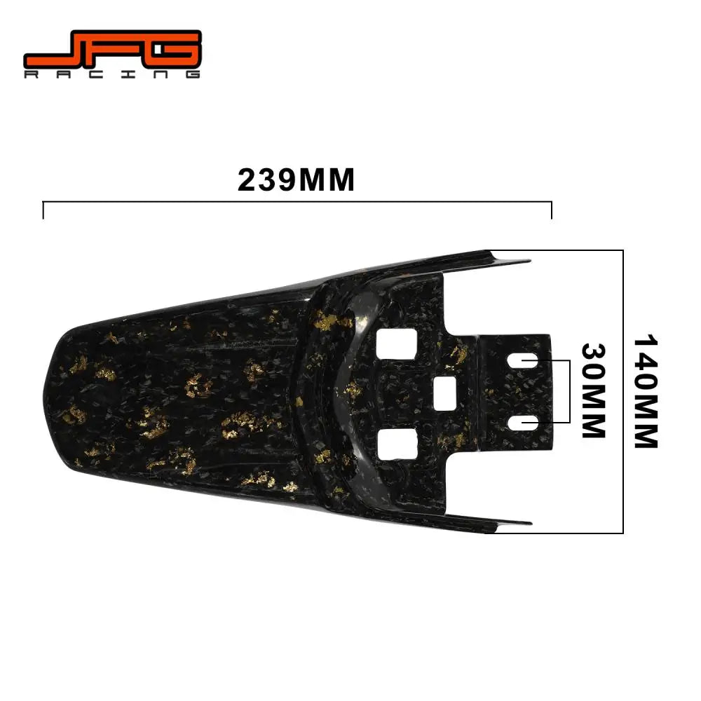 Funparts Motorcycles Accessories Rear Mudguard Fender Carbon Fiber For Surron Sur Ron Lightbee Light Bee X S L1E Electric Bike RISE DEFENSE SYSTEMS.AI PRODUCTS