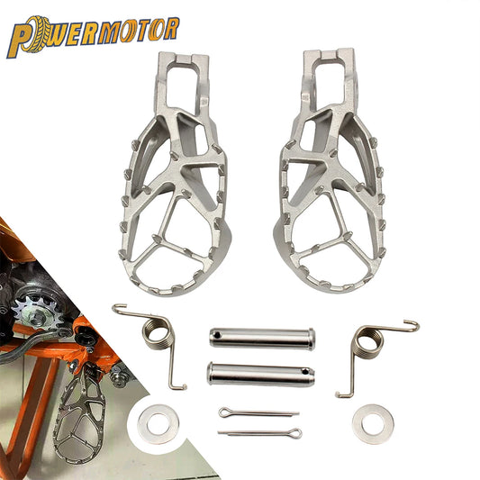 Motorcycle Foot Pegs Stainless Steel Pedal For KTM SX 125 150 250 SXF XC 350 450 2018-2024 Motocross Accessories Dirt Bike RISE DEFENSE SYSTEMS.AI PRODUCTS