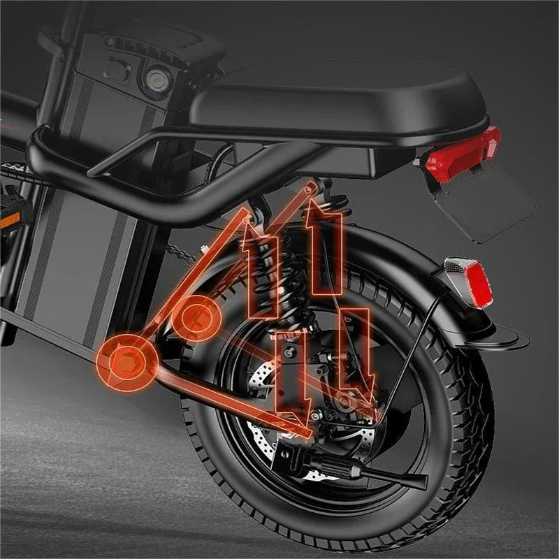 FEIVOS D001 E Bike 400W 48V 14Inch 40km/h Folding Electric Bicycle Adult Variable Speed mini Power-Assisted Bicycle RISE DEFENSE SYSTEMS.AI PRODUCTS