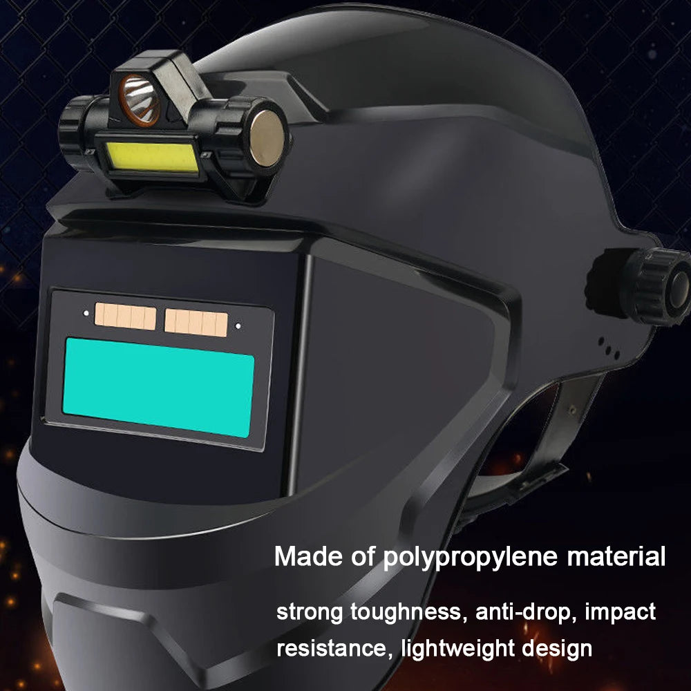 Welding Mask Solar Automatic Dimming Large View True Color 130℃ High Temperature Resistant Welder Auto Darkening Welding Helmet RISE DEFENSE SYSTEMS.AI PRODUCTS