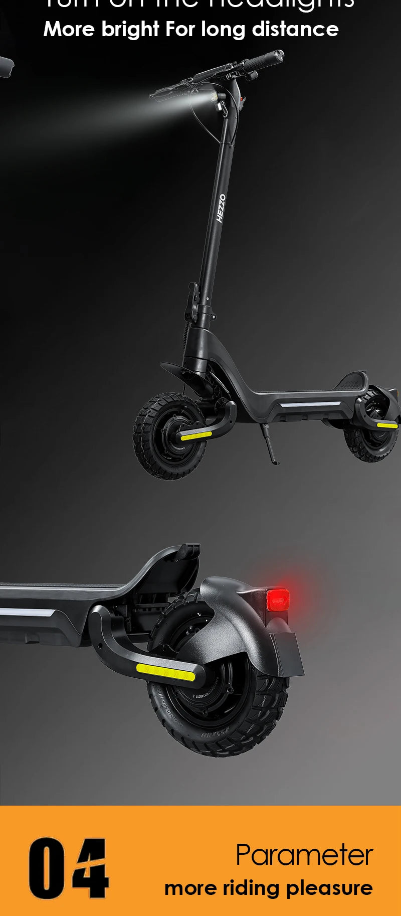 HEZZO F5 Meicang 48V 1600W 18Ah electric scooter city off-road strong dual motor scooter disc brake 28Mph 37Miles RISE DEFENSE SYSTEMS.AI PRODUCTS