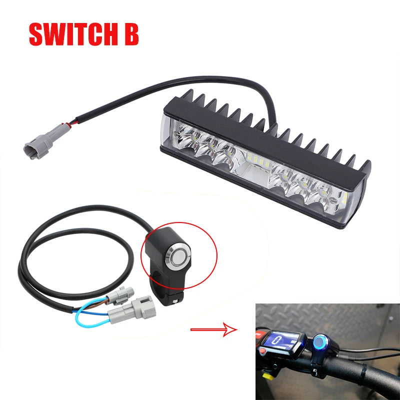HEADLIGHT SWITCH Kit Plug And Play White For Sur ron Surron LBX Segway X260 X160 For Talaria RISE DEFENSE SYSTEMS.AI PRODUCTS