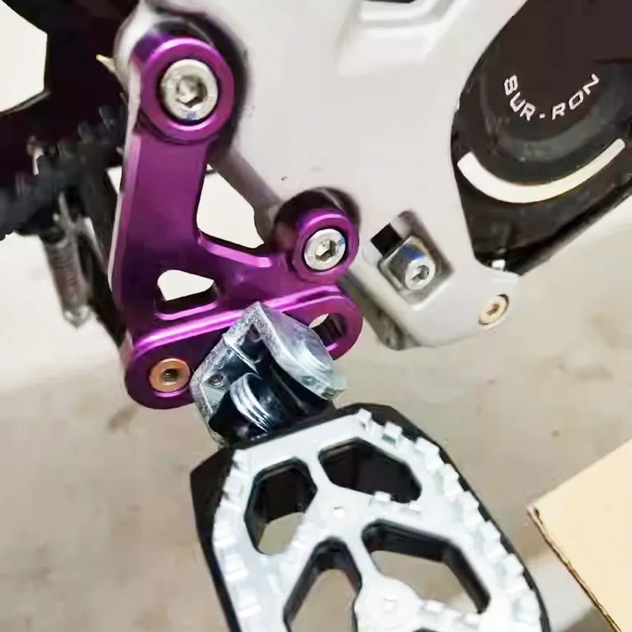 For SURRON Light bee X/S mod foot peg mounting brackets accessories Light bee mod foot peg mounting brackets LB MOD Parts RISE DEFENSE SYSTEMS.AI PRODUCTS