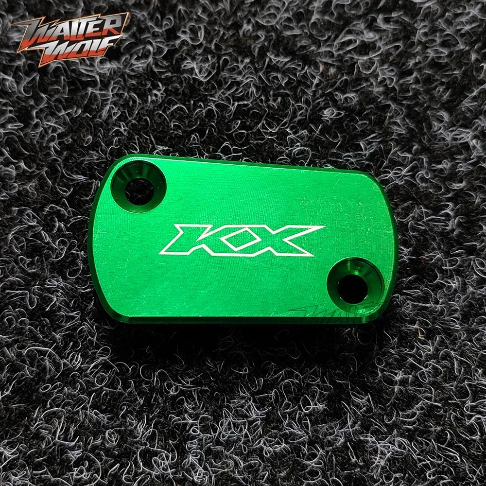 Front Rear Brake Fluid Oil Cover For KAWASAKI KX 125 250 250F 450F 450 KX125 KX250 Motorcycle Accessories Reservoir Cap Motor RISE DEFENSE SYSTEMS.AI PRODUCTS