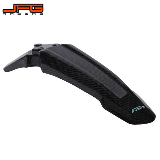 Funparts Carbon Fiber Motorcycle Front Fender Mudguards For Surron Sur-Ron Sur Ron Lightbee Light Bee X S L1E Electric Bike RISE DEFENSE SYSTEMS.AI PRODUCTS