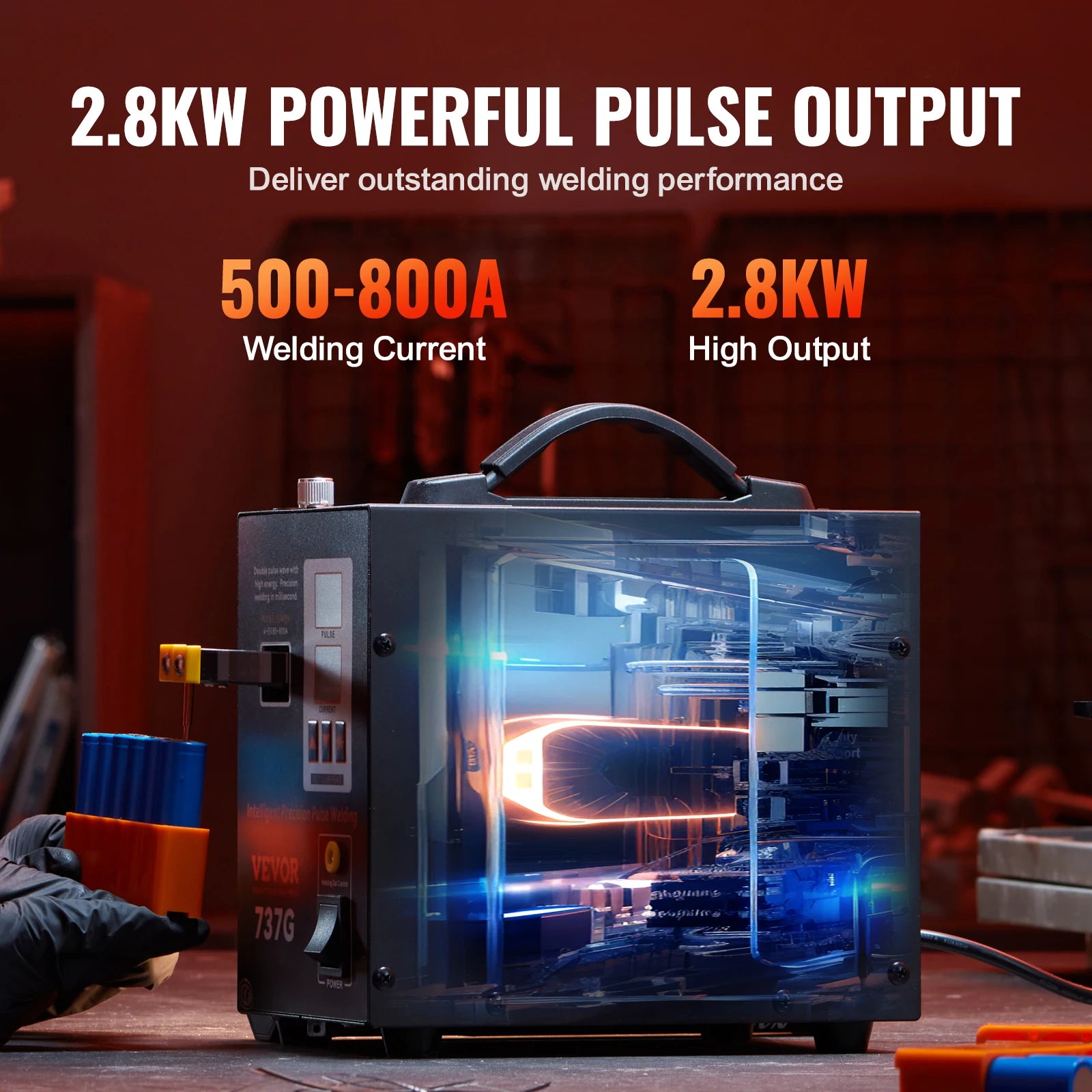 VEVOR 737G Spot Welder Portable Battery Welding Machine Soldering Station W/ 2 Welding Modes LED Lighting for 18650 Battery Pack RISE DEFENSE SYSTEMS.AI PRODUCTS