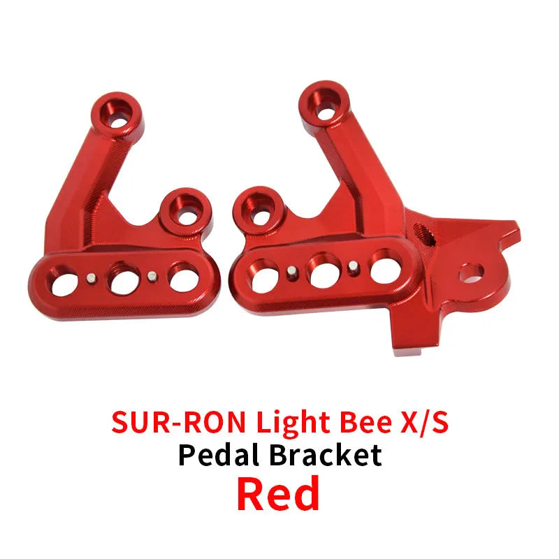 For Sur Ron Pedal Bracket Light Bee X Modification Parts E-bike Dirtbike Off-road Motorcycle  SUR-RON Parts RISE DEFENSE SYSTEMS.AI PRODUCTS