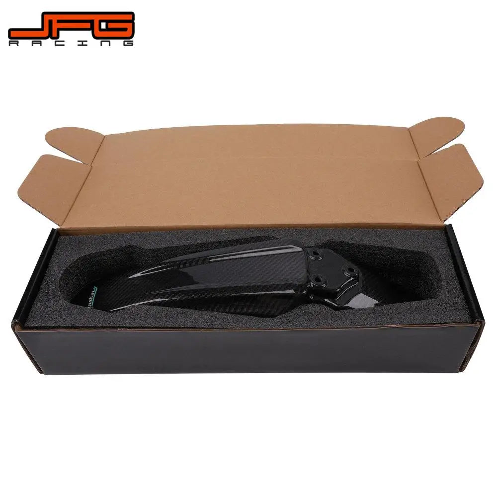 Funparts Carbon Fiber Motorcycle Front Fender Mudguards For Surron Sur-Ron Sur Ron Lightbee Light Bee X S L1E Electric Bike RISE DEFENSE SYSTEMS.AI PRODUCTS