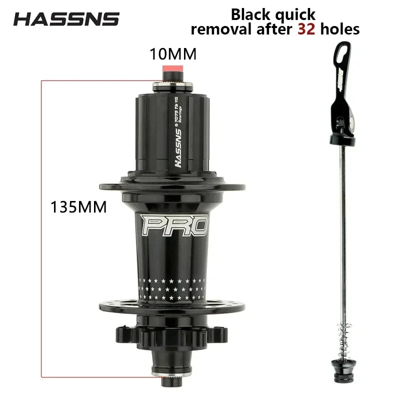HASSNS Cube Pro 7 Cube Arc 32 36 Hole MTB Bearing Bike Rear Hub Quick Release 32H 36H Four Palin 7 8 9 10 11 12 Speed 6 Pawl Hub RISE DEFENSE SYSTEMS.AI PRODUCTS
