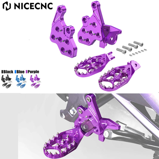 NICECNC For Surron Light Bee X S L1E Segway X160 X260 Surron Electric Dirt Bike Enlarged Footrest Pedal Foot Pegs Bracket Holder RISE DEFENSE SYSTEMS.AI PRODUCTS