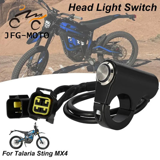Motorcycle Headlight On/Off Switch LED Light Head Light Kill Switch Set For Talaria Sting MX4 Electric Dirt Bike Accessories RISE DEFENSE SYSTEMS.AI PRODUCTS