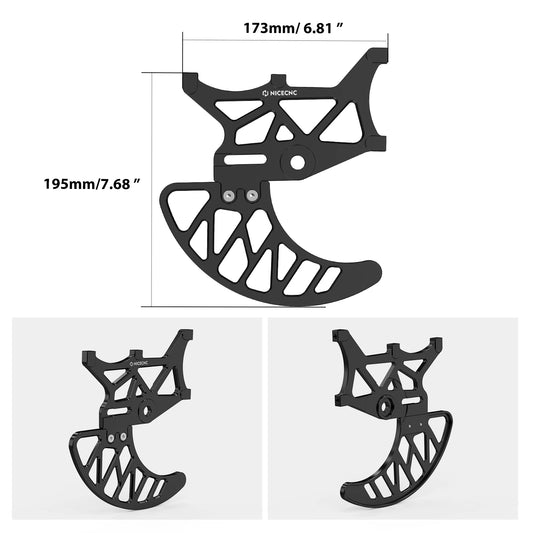Aluminum Rear Brake Disc Guard & Brake Caliper Guard For SUR-RON Surron Light Bee X Light Bee S Light Bee L1E Segway X160 X260 RISE DEFENSE SYSTEMS.AI PRODUCTS