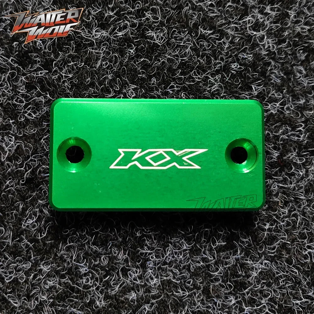 Front Rear Brake Fluid Oil Cover For KAWASAKI KX 125 250 250F 450F 450 KX125 KX250 Motorcycle Accessories Reservoir Cap Motor RISE DEFENSE SYSTEMS.AI PRODUCTS