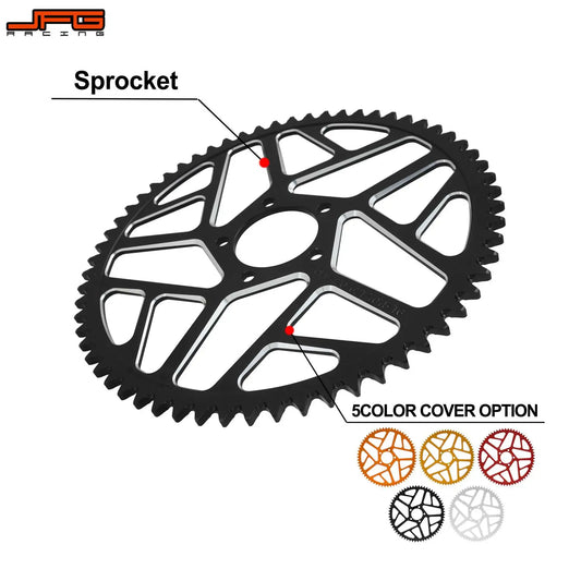 58T 62T Rear Chain Sprocket For Sur-Ron Surron Sur Ron Light Bee S X For Segway X160 X260 For Talaria Sting Electric Dirt Bike RISE DEFENSE SYSTEMS.AI PRODUCTS