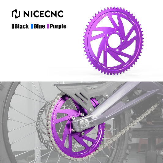 NICECNC Electric Dirt Bike 58T Rear Chain Sprockets For Surron Light Bee X S L1E Segway X160 X260 Motorcycle Enhanced Sprocket RISE DEFENSE SYSTEMS.AI PRODUCTS