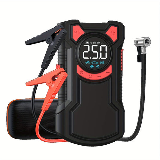 5-in-1 Jump Starter with Air Pump 3000A Peak Starter Box 150PSI Battery Pack with Digital Tire Inflator Car Battery Jump Starter RISE DEFENSE SYSTEMS.AI PRODUCTS