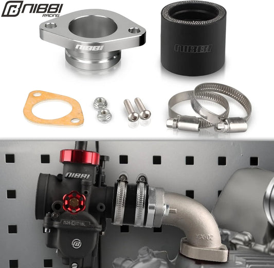 NIBBI CNC Intake Manifold Replacement for CG Engine Horizontal Engines High-Performance Motorcycle PE PWK Carburetor Adapter RISE DEFENSE SYSTEMS.AI PRODUCTS