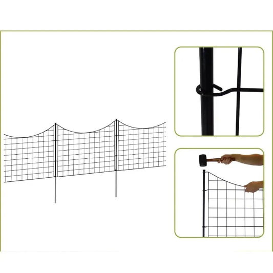 25-Inch Dog Playpen Garden Fence Metal Antirust 5 Pack RISE DEFENSE SYSTEMS.AI PRODUCTS