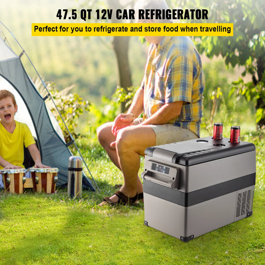 VEVOR 12V Car Refrigerator 48 Quart (45L) Fast Cooling Portable Freezer with App Control for Travel Truck Camping and Home Use RISE DEFENSE SYSTEMS.AI PRODUCTS